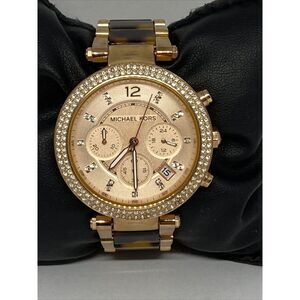 Michael Kors MK5538 Women's Stainless Steel Analog Rose Dial Quartz Watch GE511